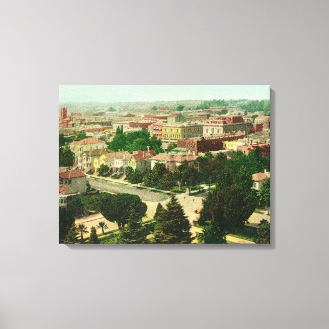 Aerial View of the City Canvas Print (Front)