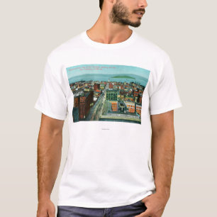 Aerial View of the City from the Call Building T-Shirt