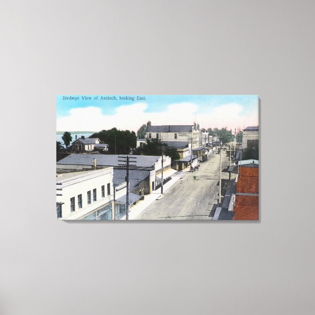Aerial View of the CityAntioch, CA Canvas Print (Front)