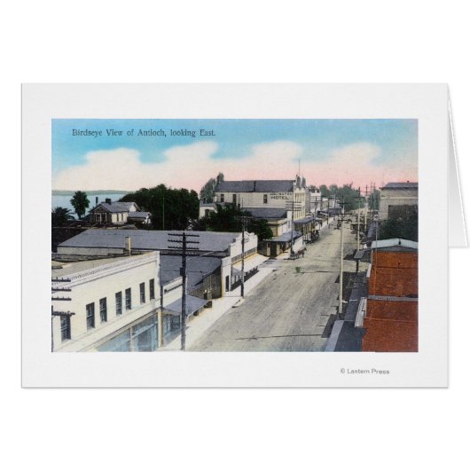 Aerial View of the CityAntioch, CA Cards (Front Horizontal)