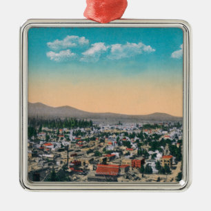 Aerial View of the CityCoeur d'Alene, ID Metal Ornament