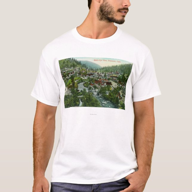Aerial View of the CityDunsmuir, CA T-Shirt (Front)