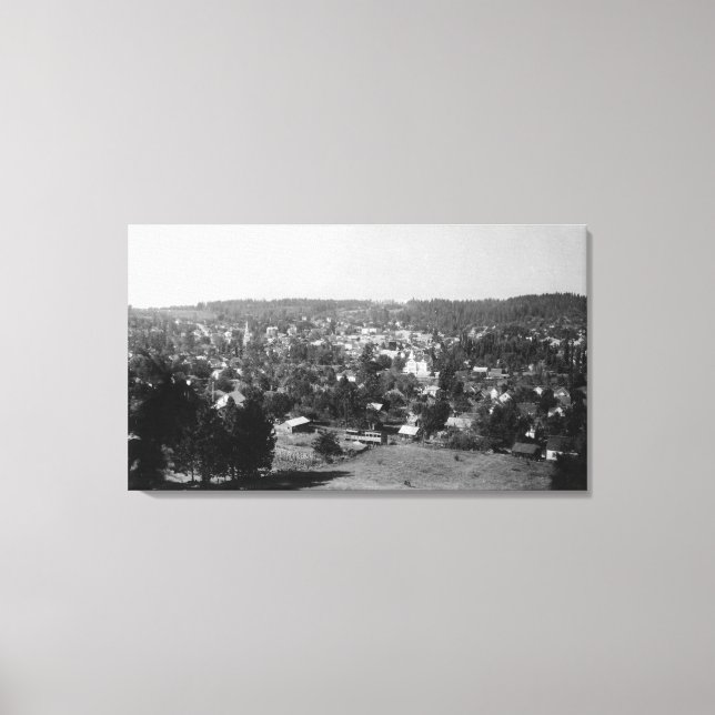 Aerial View of the CityGrass Valley, CA Canvas Print (Front)