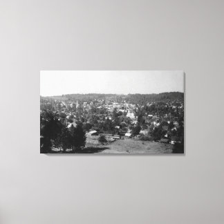 Aerial View of the CityGrass Valley, CA Canvas Print