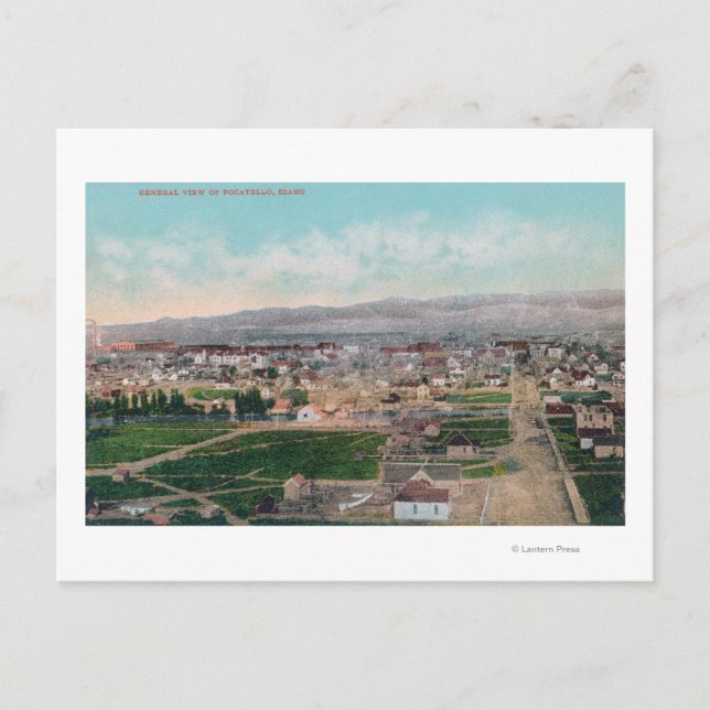 Aerial View of the CityPocatello, ID Postcard (Front)