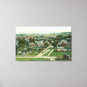 Aerial View of the CitySanta Cruz, CA Canvas Print