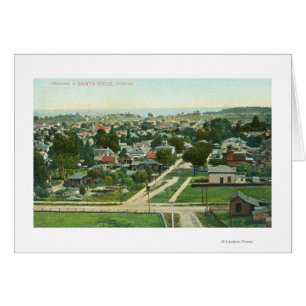 Aerial View of the CitySanta Cruz, CA Cards