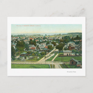 Aerial View of the CitySanta Cruz, CA Postcard