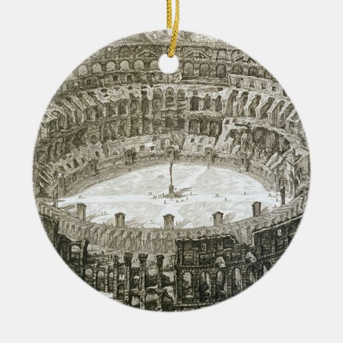 Aerial view of the Colosseum in Rome from Views o Ceramic Ornament