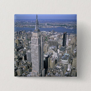Aerial view of the Empire State Building and Pinback Button