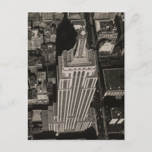 Aerial View of the Empire State Building _ Postcard