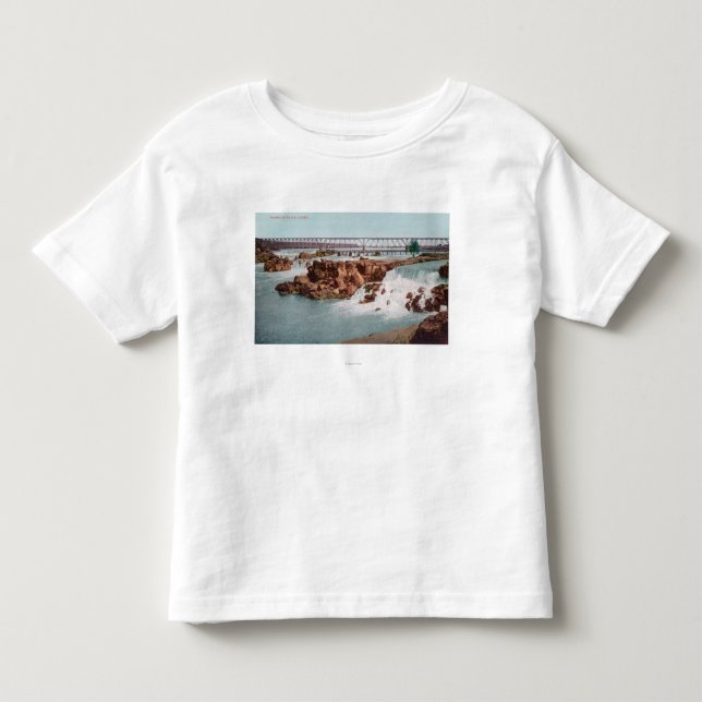 Aerial View of the Falls and Bridge Toddler T-shirt (Front)