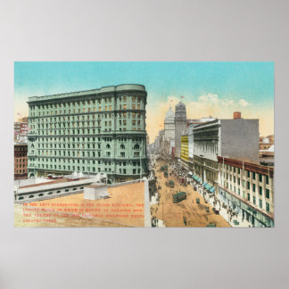 Aerial View of the Flood Building Poster