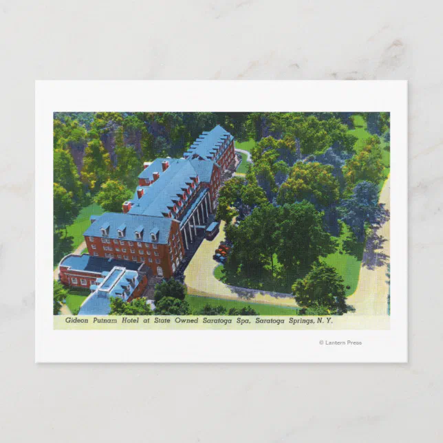 Aerial View of the Gideon Putnam Hotel, Spa Postcard | Zazzle