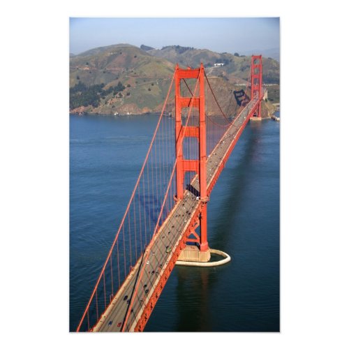 Aerial view of the Golden Gate Bridge in the Photo Print