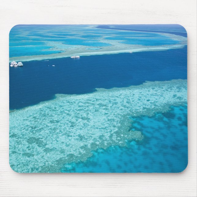 Aerial view of The Great Barrier Reef by the Mouse Pad (Front)