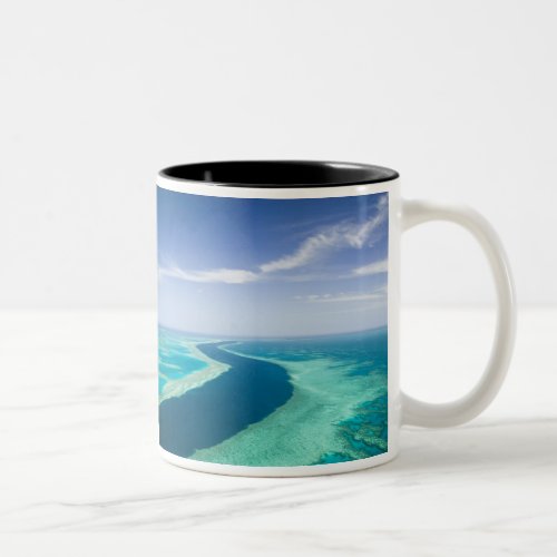 Aerial view of The Great Barrier Reef by the Two_Tone Coffee Mug