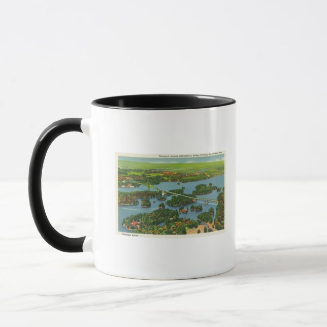 Aerial View of the International Bridge Mug (Left)
