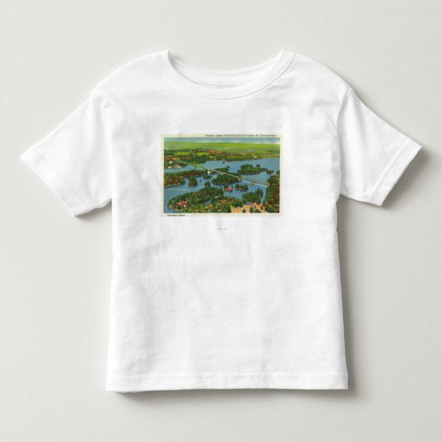 Aerial View of the International Bridge Toddler T-shirt (Front)