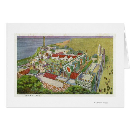 Aerial View of the Irish Village Cards (Front Horizontal)