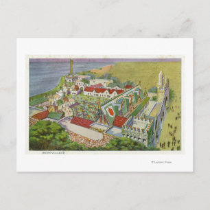 Aerial View of the Irish Village Postcard