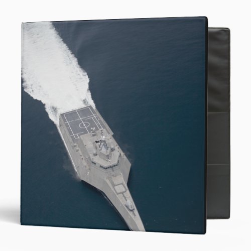 Aerial view of the littoral combat ship binder