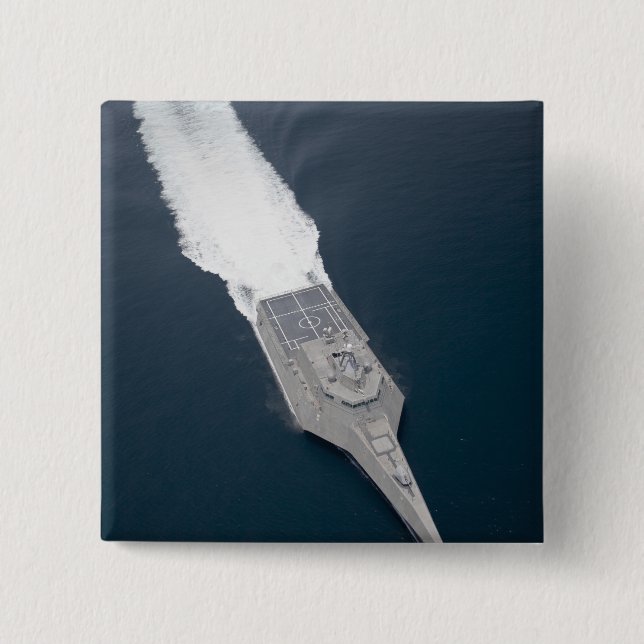 Aerial view of the littoral combat ship button (Front)