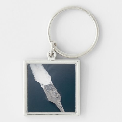 Aerial view of the littoral combat ship keychain