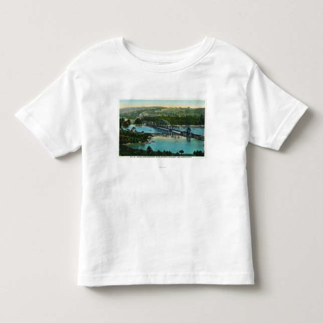 Aerial View of the Maine Central Railroad Toddler T-shirt (Front)