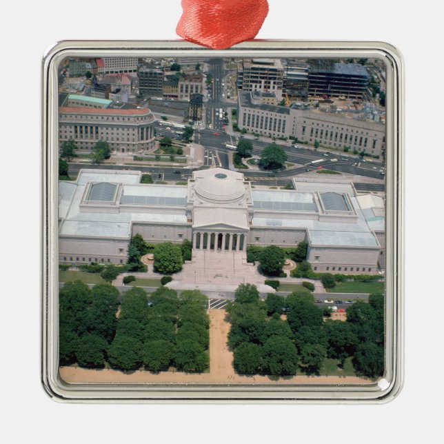 Aerial view of the National Gallery of Art Metal Ornament (Front)