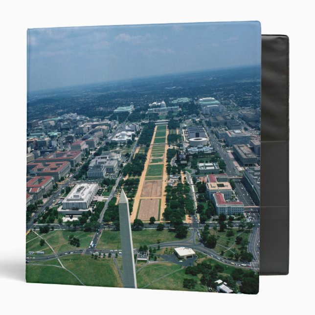Aerial view of the National Mall 3 Ring Binder (Front/Inside)