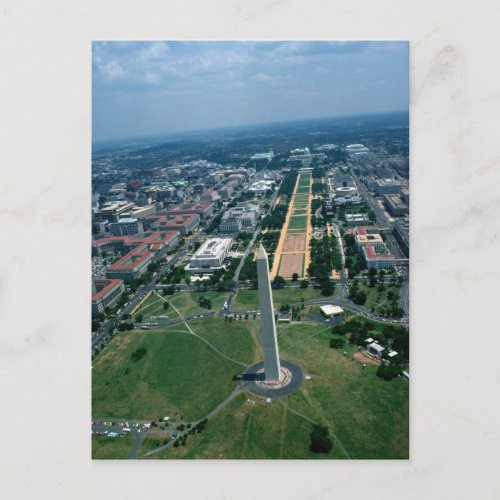 Aerial view of the National Mall Postcard