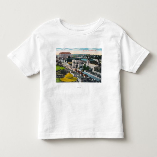 Aerial View of the PikeLong Beach, CA Toddler T-shirt (Front)