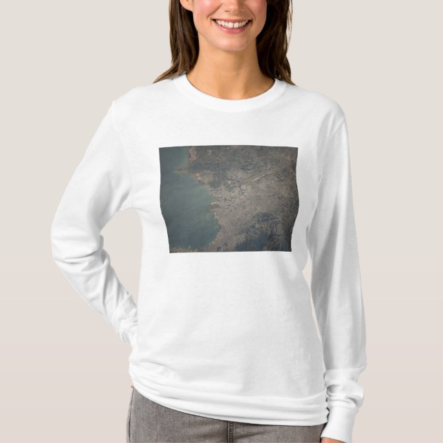 Aerial view of the Port-au-Prince area of Haiti T-Shirt (Front)