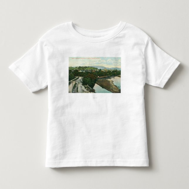 Aerial View of the San Lorenzo River Toddler T-shirt (Front)
