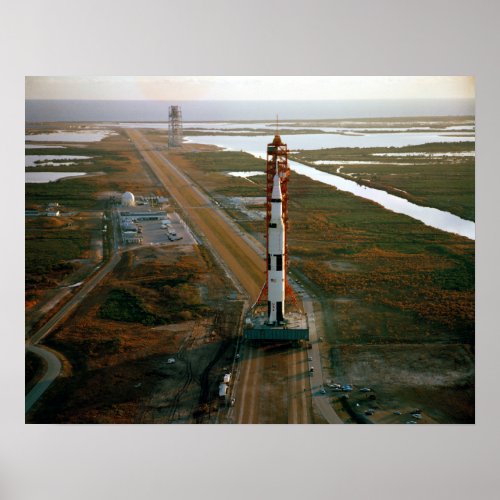 Aerial View of the Saturn V Poster