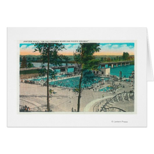Aerial View of the Swimming Area Cards (Front Horizontal)