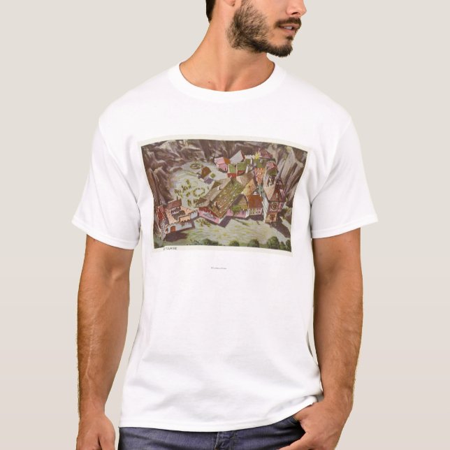 Aerial View of the Swiss Village T-Shirt (Front)