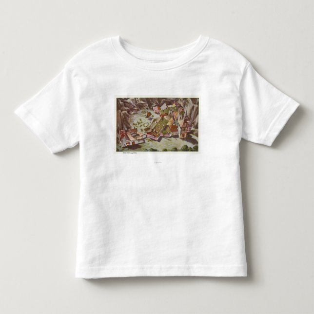 Aerial View of the Swiss Village Toddler T-shirt (Front)