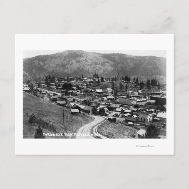 Aerial View of the Town 14 Postcard (Front)