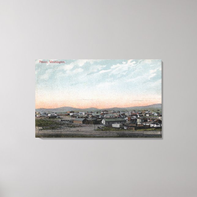Aerial View of the Town 17 Canvas Print (Front)
