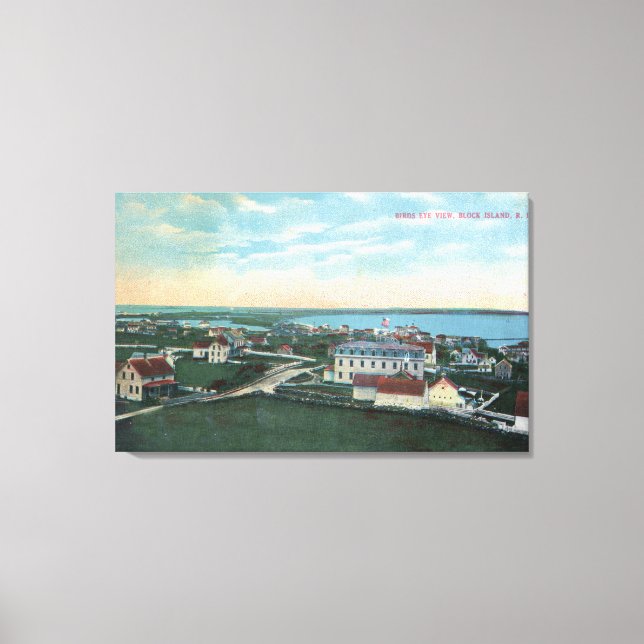 Aerial View of the Town 4 Canvas Print (Front)