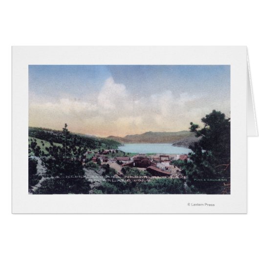 Aerial View of the Town and Nederland Lake (Front Horizontal)