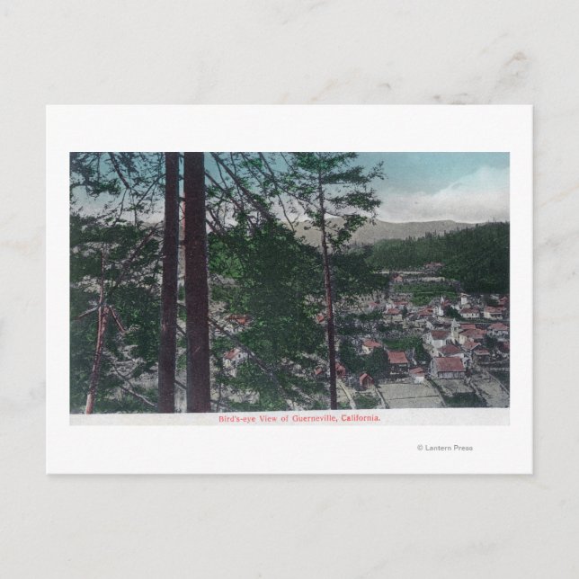 Aerial View of the TownGuerneville, CA Postcard (Front)