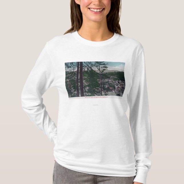 Aerial View of the TownGuerneville, CA T-Shirt (Front)