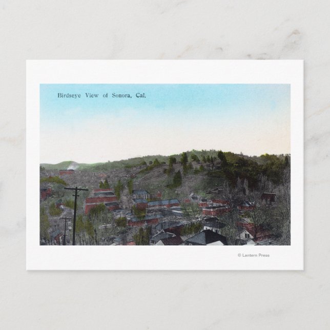 Aerial View of the TownSonora, CA Postcard (Front)