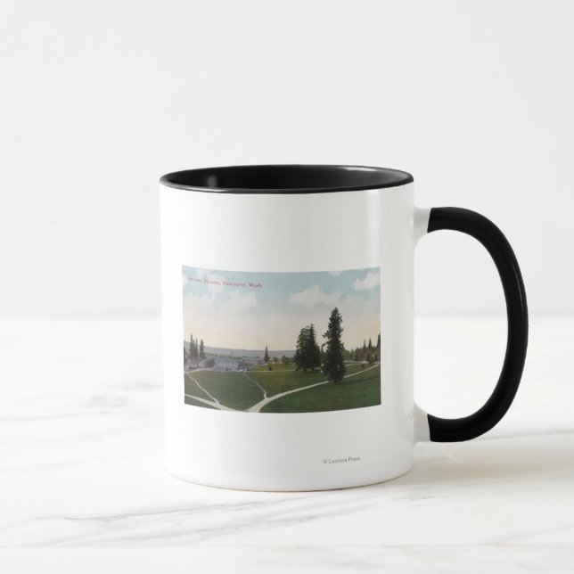 Aerial View of the Vancouver Barracks Mug (Right)