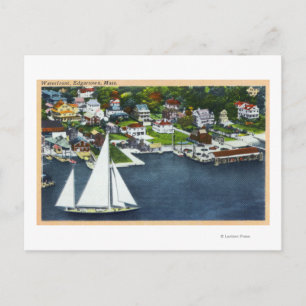 Aerial View of the Waterfront 2 Postcard