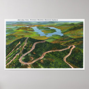Aerial View of the Whiteface Mt Memorial Hwy Poster