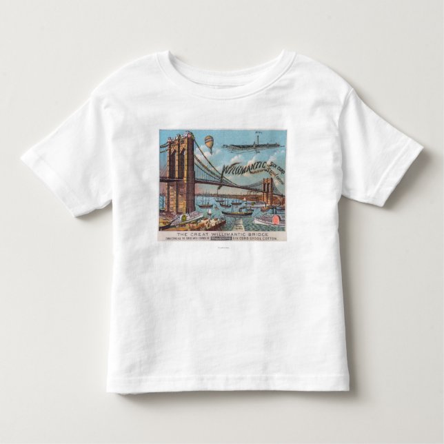 Aerial View of the Willimantic Bridge Toddler T-shirt (Front)